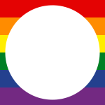 LGBT+ gay pride flag border